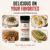 Umino Furikake Large 4.5 oz | Multi-Purpose Japanese Seasoning with Nori, Sesame & Sea Salt | USA Made, Additive & MSG Free