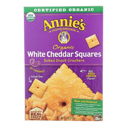 Annie's Homegrown Cheddar Square,Og2,White 7.5 Oz (Pack Of 12)