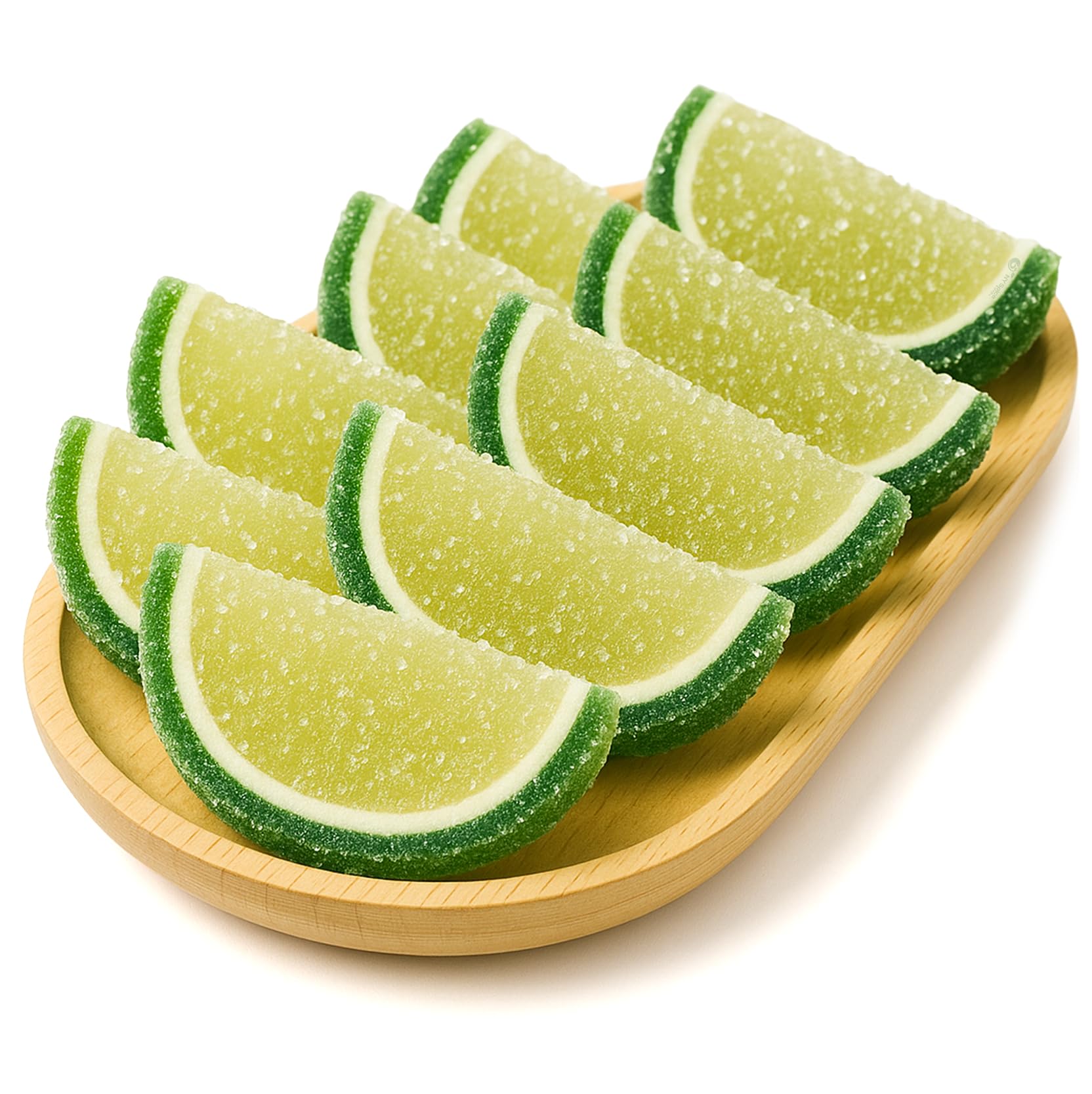 NY Spice Shop Pear Fruit Slices Candy - 8 Ounce Sweet Flavor Chewy Jelly Fruit Slices Candy - Old Fashioned Sliced Pear Fruits Gummies - Gummies