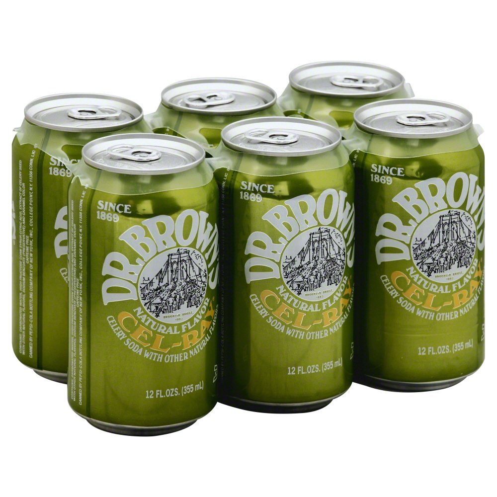 Dr. Brown Cel-Ray Soda 6 pack, 12-Ounce (Pack of 4)