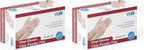 EDI Disposable Vinyl Gloves (Clear) - Powder-Free, Latex-Free (100, Small)