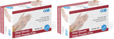 EDI Disposable Vinyl Gloves (Clear) - Powder-Free, Latex-Free (100, Small)
