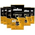 Lavazza Avvolgente Lungo Dark Roast Capsules Compatible with Nespresso Original Machines (Pack of 60) ,Value Pack, Blended and roasted in Italy, Full