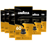 Lavazza Avvolgente Lungo Dark Roast Capsules Compatible with Nespresso Original Machines (Pack of 60) ,Value Pack, Blended and roasted in Italy, Full