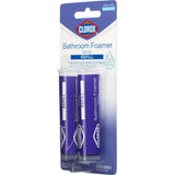 Clorox Bathroom Foamer Refill Cartridge Bathroom Foamer Reusable Spray Bottle, Household Essentials, Two Refill Cartridges, 0.66 Ounces (Package May