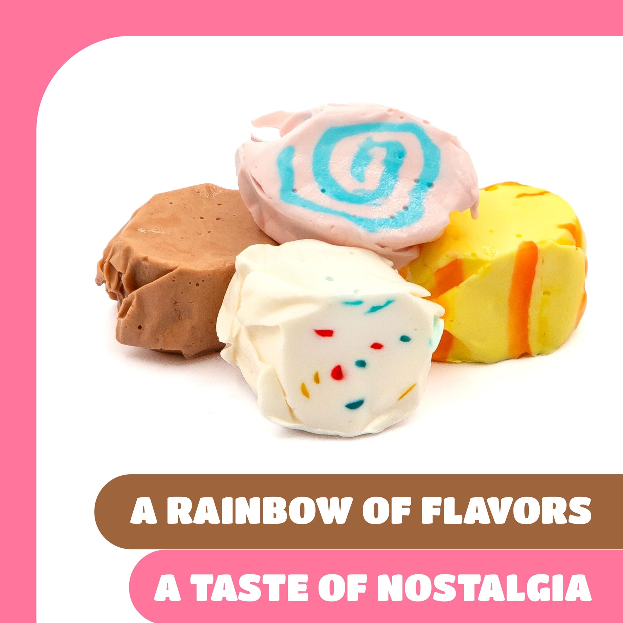 Salt Water Taffy - 1 Pound Bag - Saltwater Taffy - Salt Water Taffy Candy Individually Wrapped - Chewy Candy - Assorted Flavors - Old Fashioned
