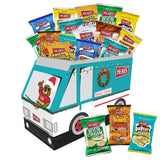 Herr's Variety Snack Holiday Truck Box, Assorted Flavors, 42-Pack - Crisp 'N Tasty, Barbecue, Sour Cream & Onion Potato Chips, Cheese Curls, Pretzels