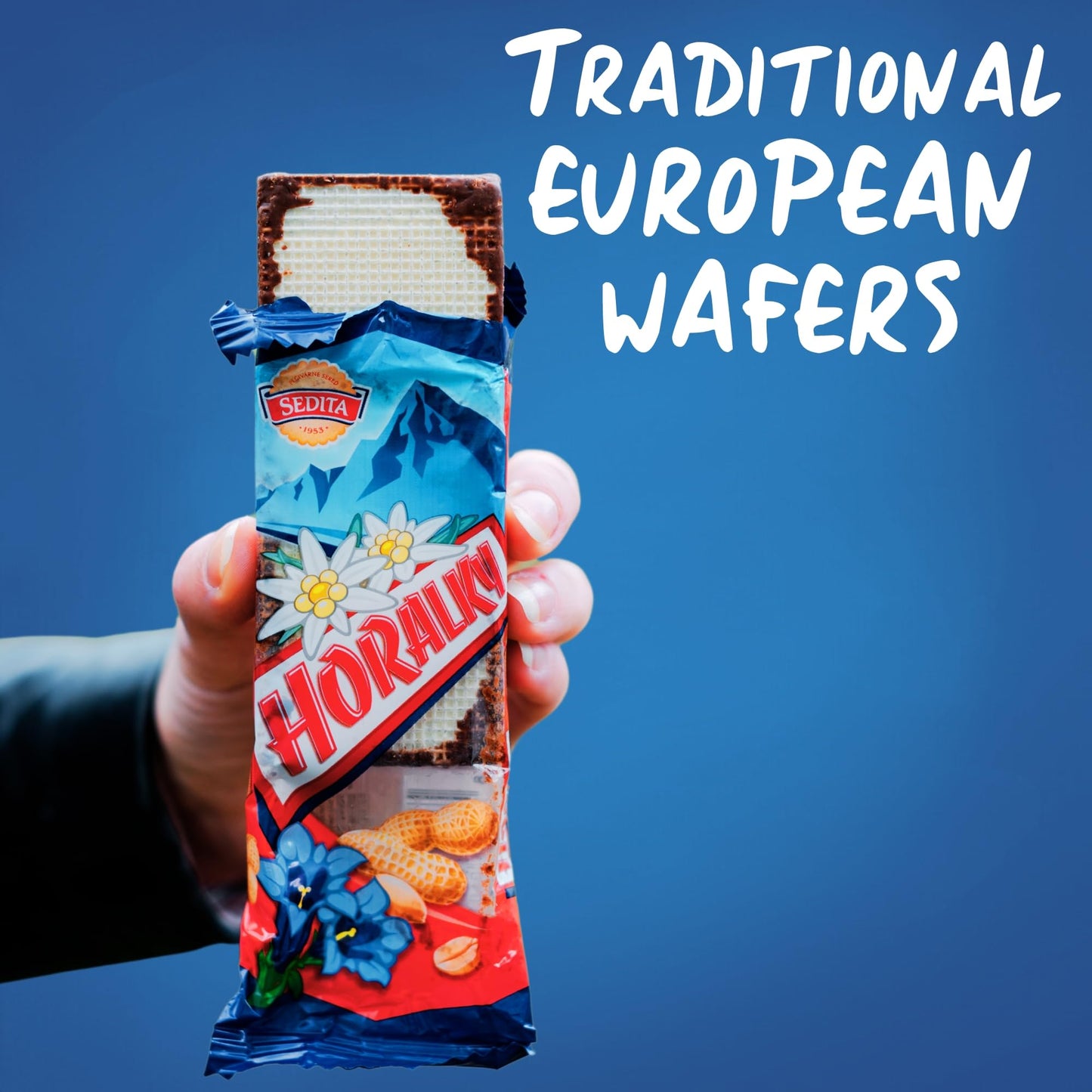 HORALKY - Czech & Slovak Peanut Butter Wafer Cookies, Slovak & Czech Candy, European Snacks, 36-pack