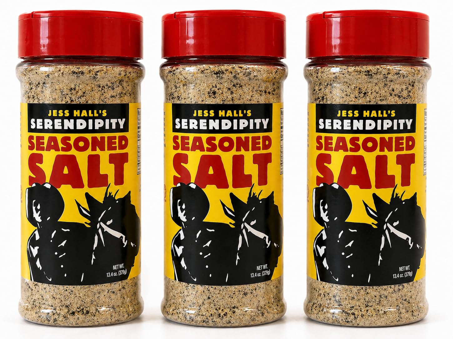 Jess Hall’s Serendipity Seasoned Salt - All Purpose Seasoning for Chicken, Steak & Fries - Restaurant-Style Flavor at Home - Garlic Herb Blend - 13.4