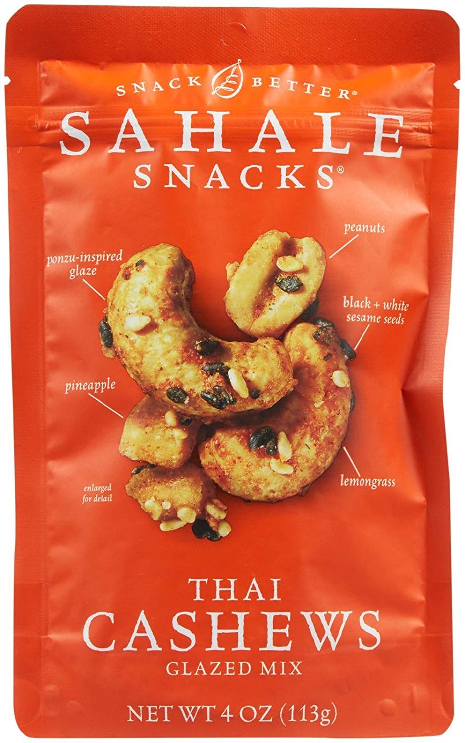 Sahale Snacks Thai Cashews Glazed Mix, 4 Ounce
