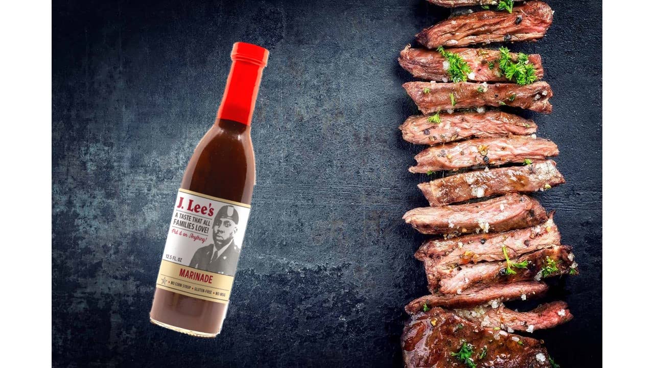 Marinade - Gluten- Free, No MSG, No High Fructose Corn Syrup, No Refrigeration Required, Zesty taste of peppers, lemon and garlic, World Champion