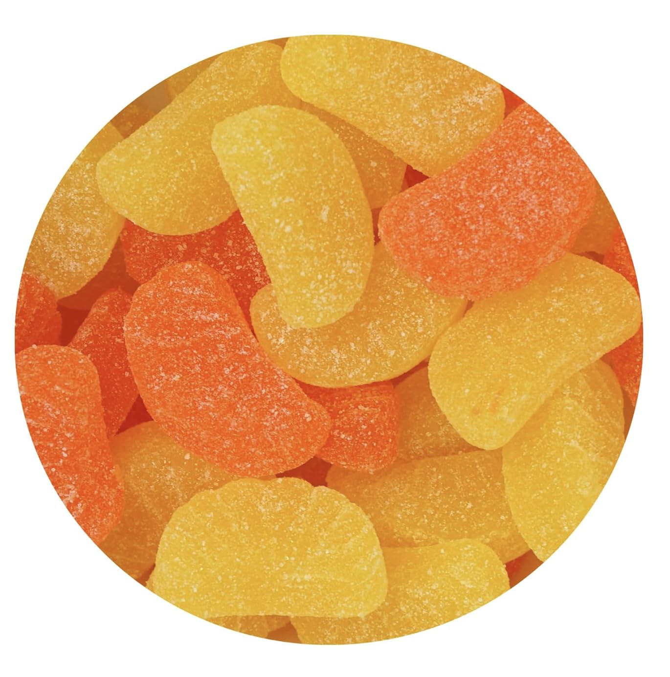 Orange & Lemon Citrus Slices - 1 lb Bulk Jelly Fruit Slices - Classic Orange Slice & Lemon Slice Treat - Sweet Sugar-Coated Citrus Snack for Candy