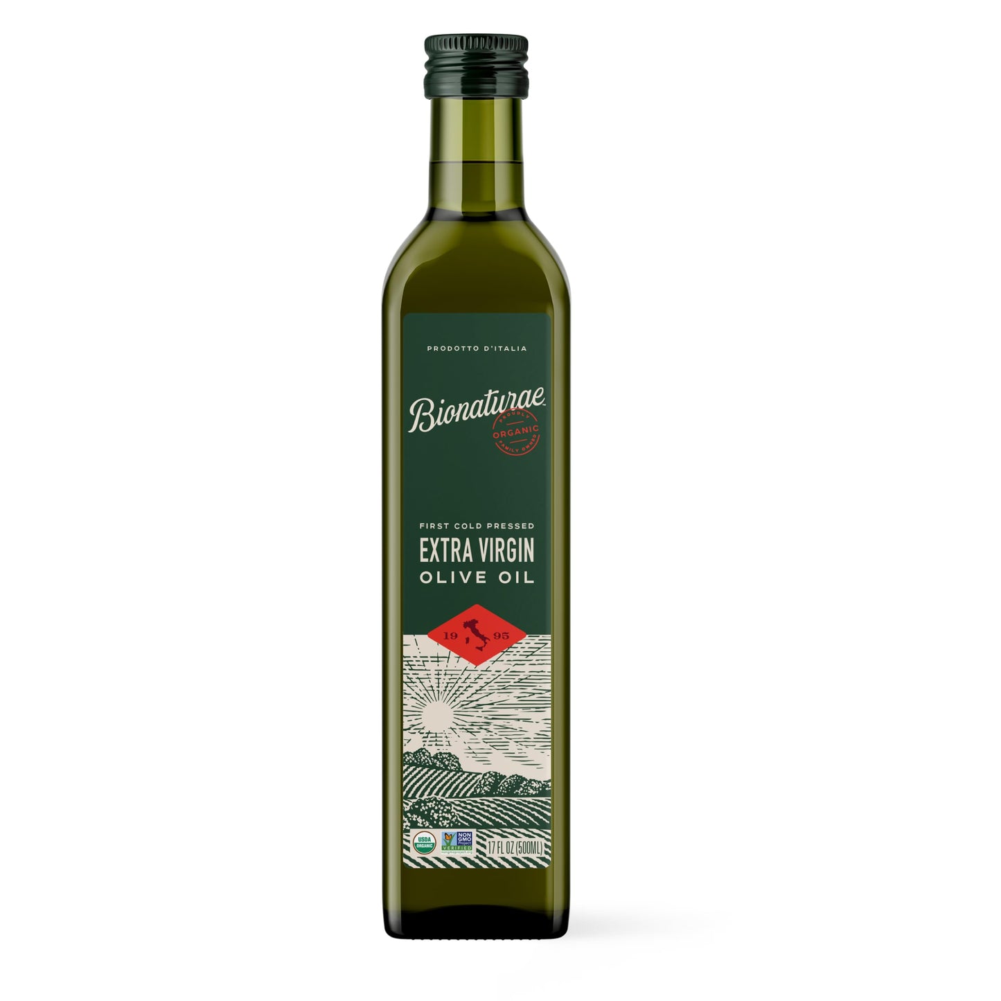 Bionaturae Extra Virgin Olive Oil - Organic Olive Oil, Non-GMO, USDA Certified Organic, Recyclable Glass, 100% Authentic Italian Olive Oil, Made in