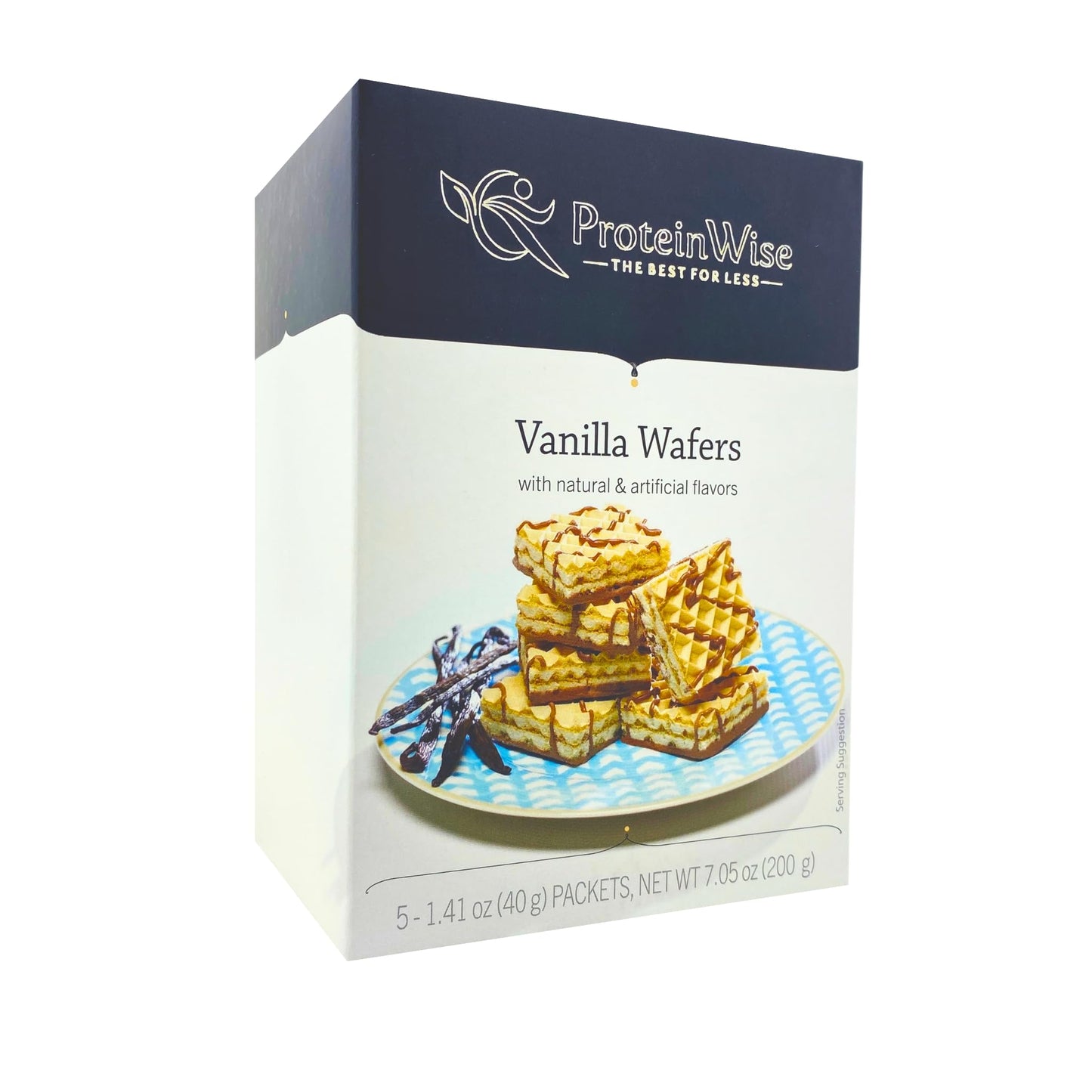 Proteinwise - Vanilla Wafers, High Protein, Low Carb Snack, Healthy Low-Calorie Diet Snack, Whey Protein, Trans-Fat Free, Cholesterol Free, Bariatric