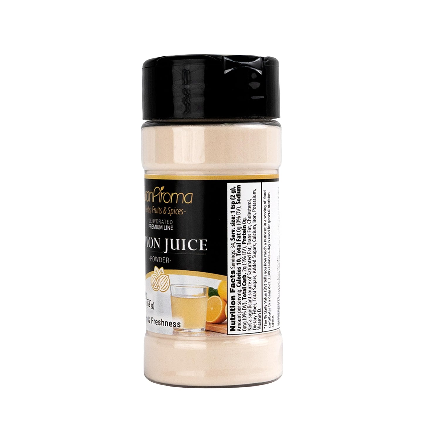 GranAroma Lemon Juice Powder, Tart Flavor, Drinks, Flavoring (2.4 Ounce)