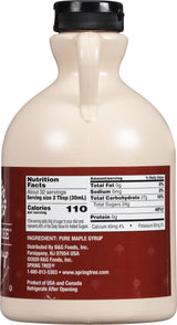 Spring Tree 100% Pure Maple Syrup, Grade A Amber Color, 32 Ounce