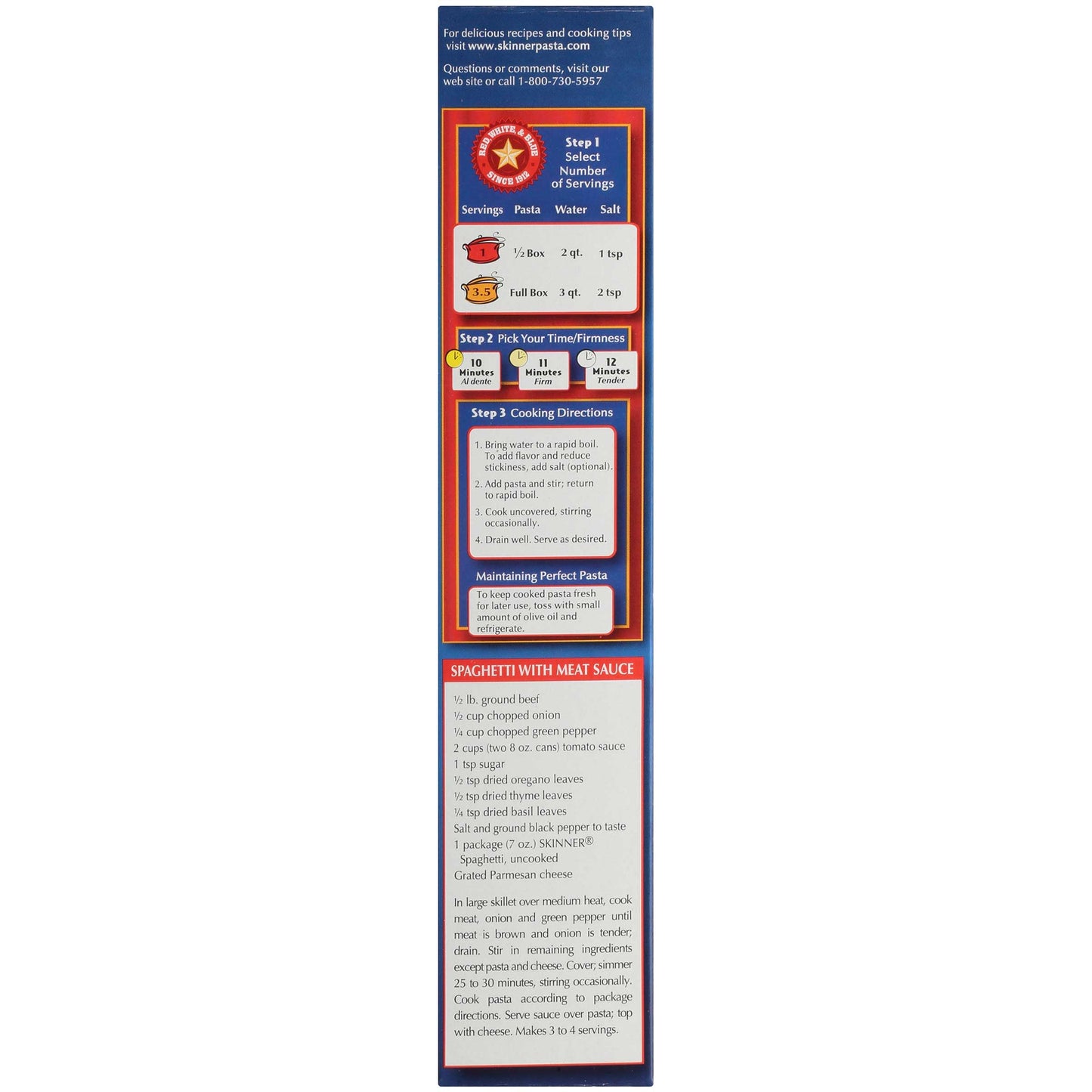 Skinner Long Spaghetti, 7 Ounce (Pack of 24)