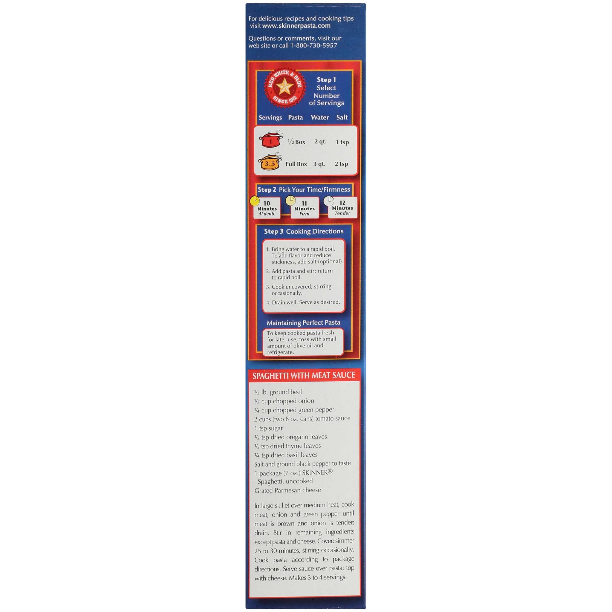 Skinner Long Spaghetti, 7 Ounce (Pack of 24)