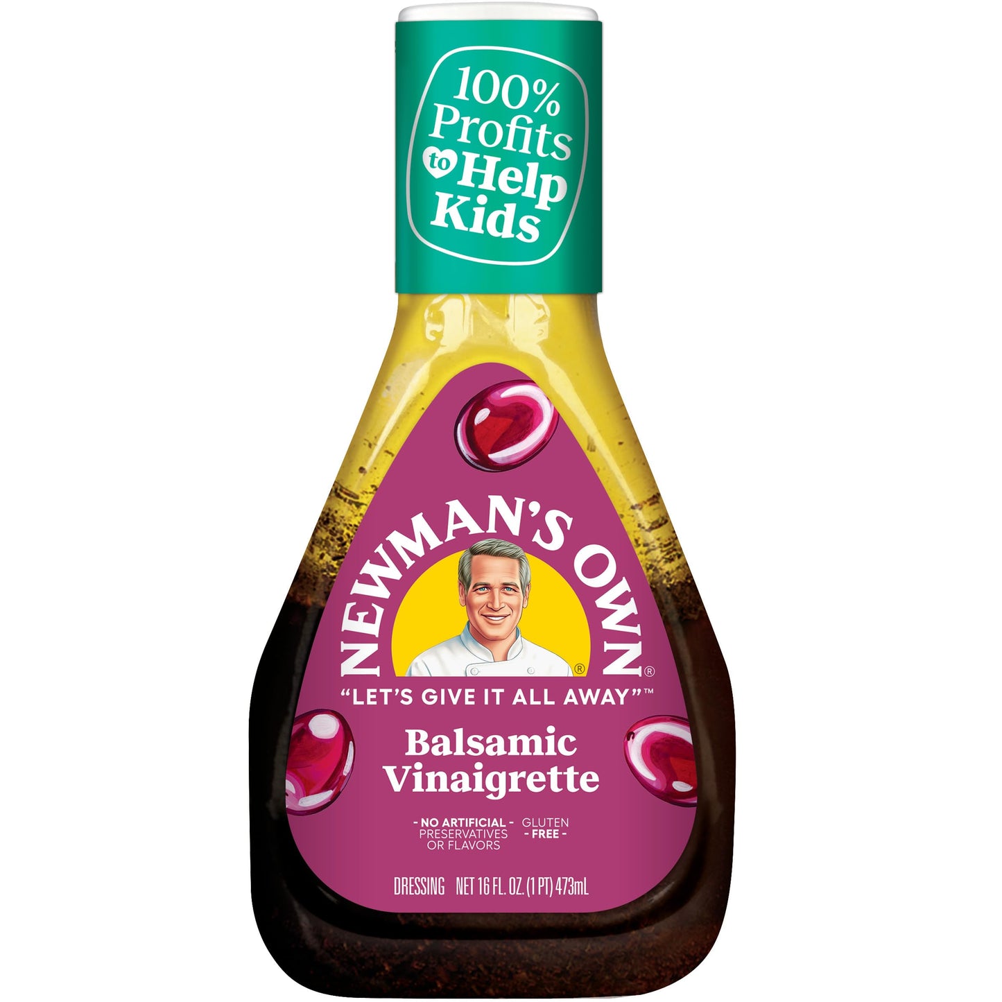 Newman's Own Dressing, Balsamic Vinaigrette, 16 Fl Oz