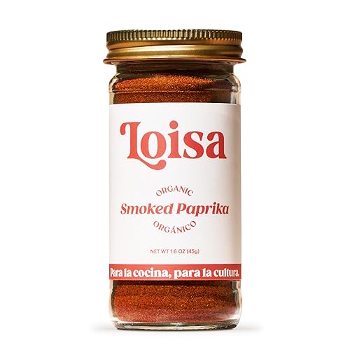 Loisa Smoked Paprika Seasoning, USDA Organic, Non-GMO, No-MSG, No Preservatives, No Artificial Coloring, No Artificial Flavors, 2.3oz, Pack of 1