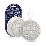 Genuine Fred DISCHO Fever Kitchen Sponges, Set of 2 Disco Ball Scrubber Sponges, Gentle on Cookware, Tough on Grime, Corded Loop for Easy Drying, Fun