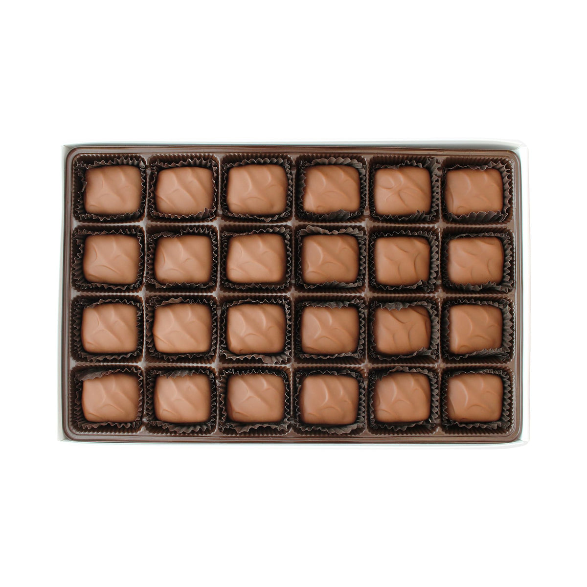 Vermont Nut Free Chocolates Boxed Chocolate Caramels (Milk Chocolate) 24-Piece, Nut-Free, Egg-Free, Kosher