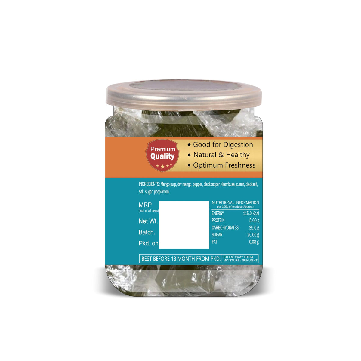 KARY Kachha Aam Papad (Green) 300 Gram Airtight Container