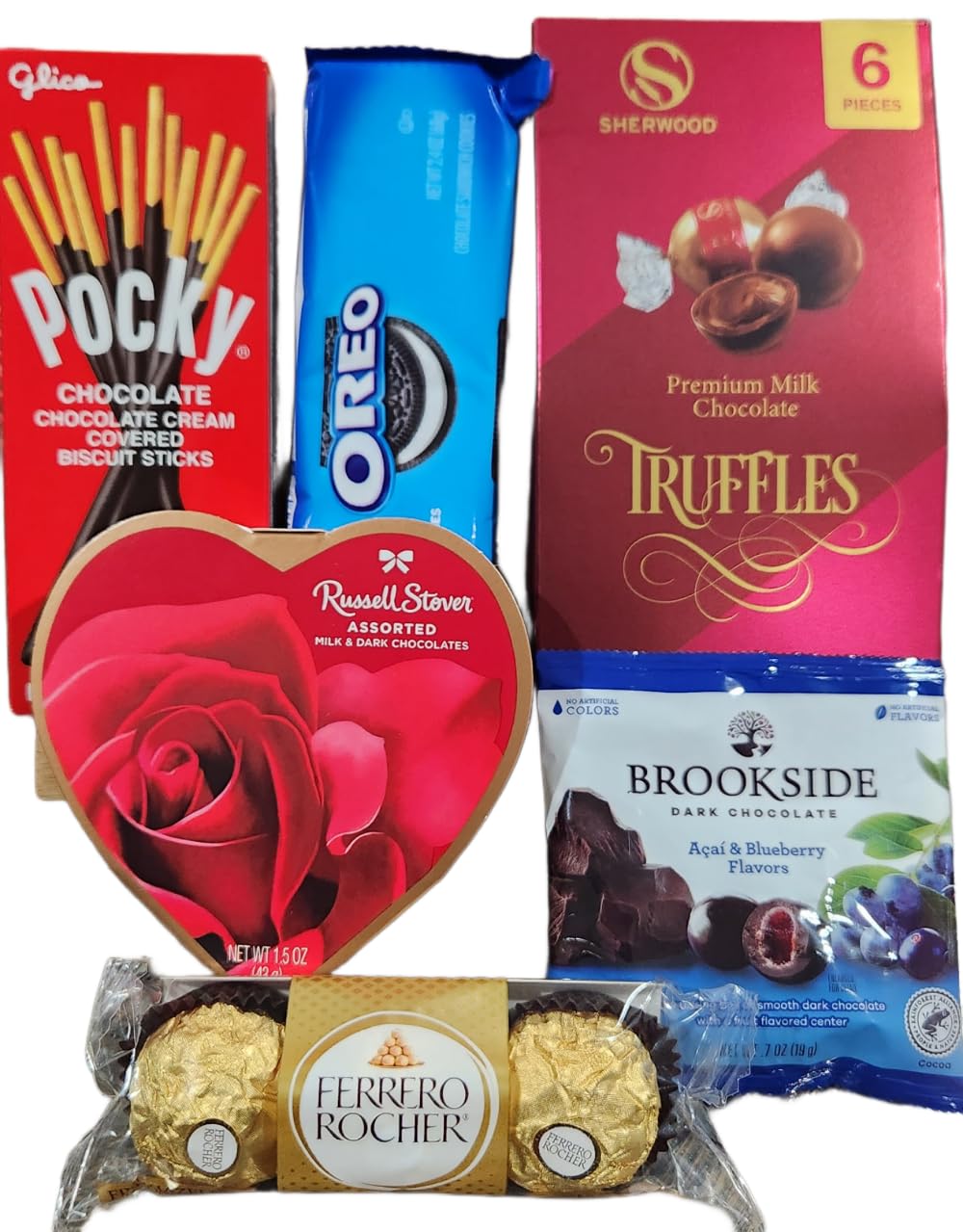 Valentines Day Gift Teddy Bear with Chocolates and Cookies Assortment, 10 Inches (pink)