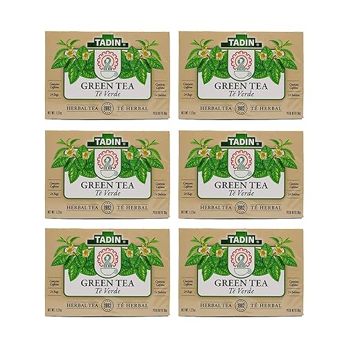Tadin, Tea Green, 24-Bag (6 Pack)
