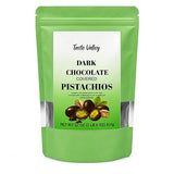 Taste Valley Dark Chocolate Covered Pistachios - 22 oz | Dry Roasted Sea Salted | Sweet & Salty Gourmet Snack | No Artificial Flavors | Gluten Free |