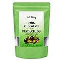 Taste Valley Dark Chocolate Covered Pistachios - 22 oz | Dry Roasted Sea Salted | Sweet & Salty Gourmet Snack | No Artificial Flavors | Gluten Free |