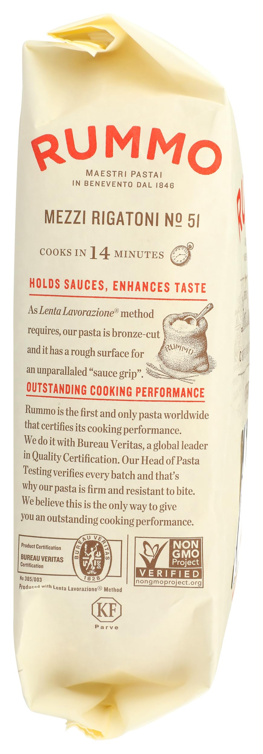 Rummo, Rigatoni Mezzi, 16 Ounce