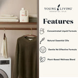Young Living Thieves Laundry Soap | 32oz | Concentrated Laundry Detergent | Plant Based Formula with Essential Oils | Lemon, Cinnamon, & Rosemary Oil