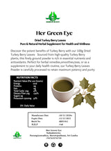 100g Turkey Berry Leaves Powder Dried Healthy Well Cleaned Leaves - Pure & Natural Turkey Berry Leaves Cultivated From Sri Lanka