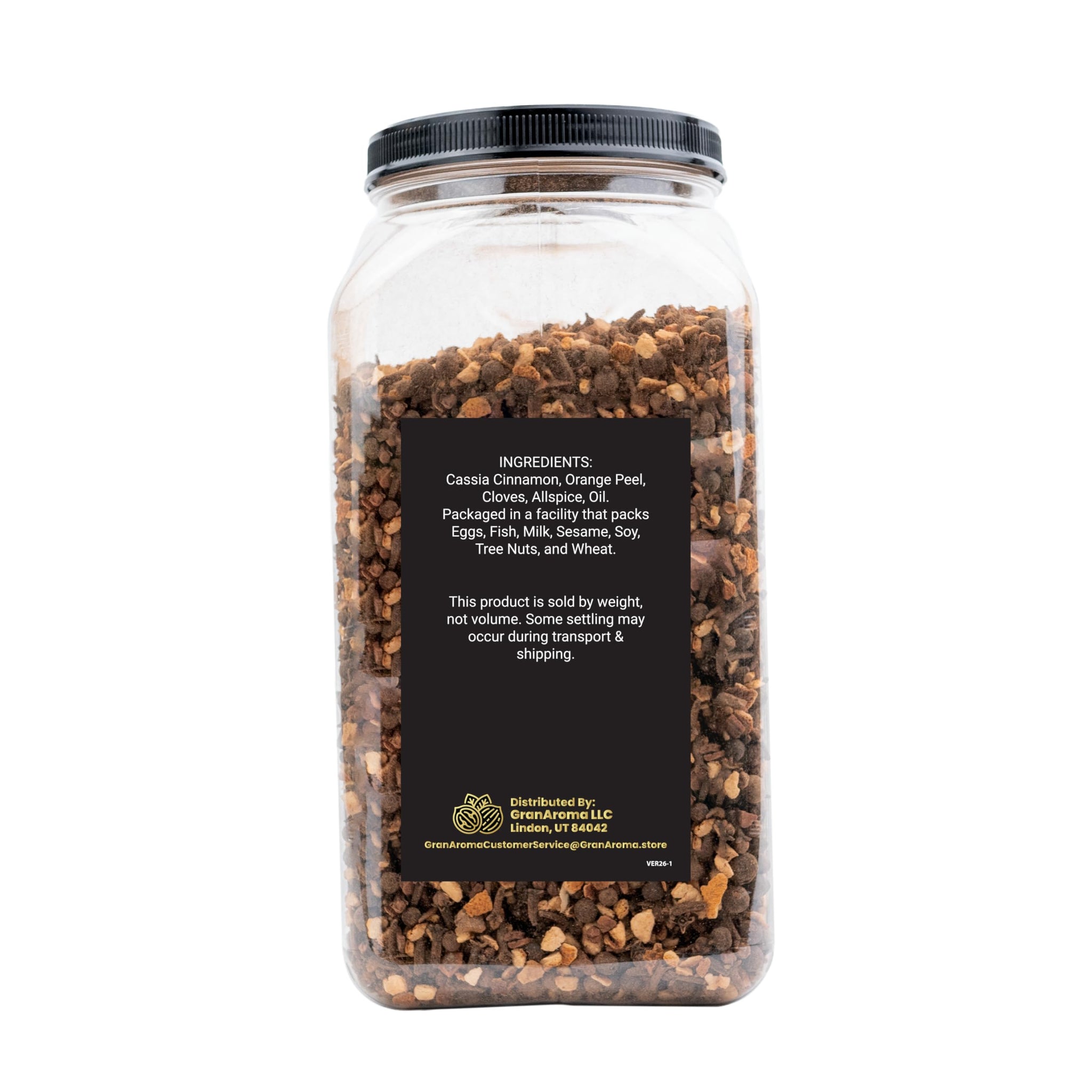 GranAroma Mulling Spice Blend, Sweet & Aromatic, Holiday Spice Blend, Potpourris & Teas (4 Pound)
