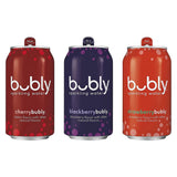 BEEQ- (Pack of) bubly Sparkling Water, Berry Bliss Sampler, 12 fl oz. Cans, Multi Flavor Soft Drink Bundle | Assortment Soda Refrigerator Restock Kit