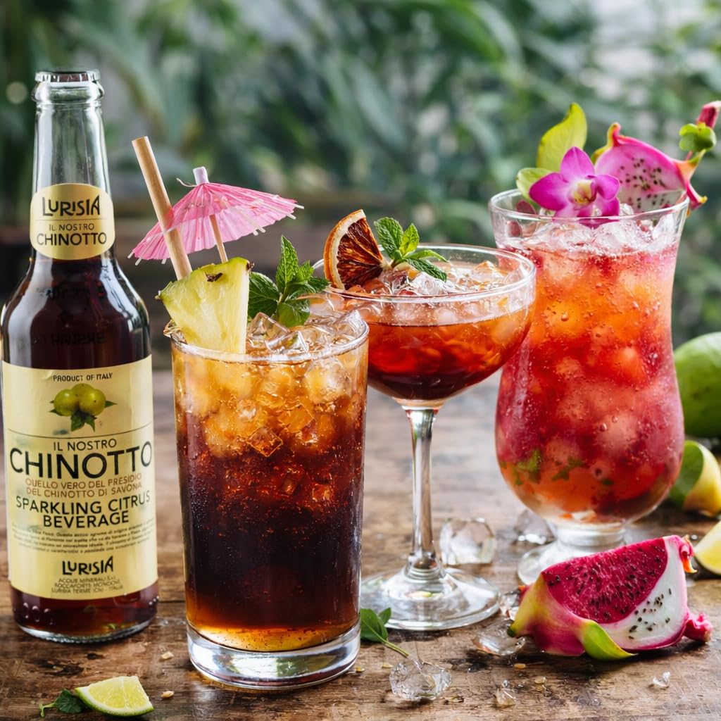 Lurisia - Il Nostro Chinotto - Italian Sparkling Juice Beverage - 9.3 fl oz (6 Glass Bottles)