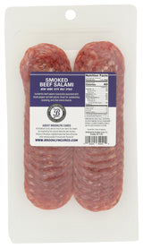 Brooklyn Cured, Salami Beef Smoked Sliced, 3 Ounce