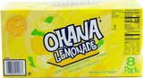 Ohana! lemonade, non-carbonated drink, caffeine free, 12-fluid ounce cans, 8-pack in box (1)