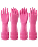 PACIFIC PPE 2 Pairs Reusable Rubber Gloves for Washing Dishes and Cleaning Tasks, Water Resistant Household Gloves for Kitchen Bathroom, Grippy Latex