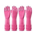 PACIFIC PPE 2 Pairs Reusable Rubber Gloves for Washing Dishes and Cleaning Tasks, Water Resistant Household Gloves for Kitchen Bathroom, Grippy Latex