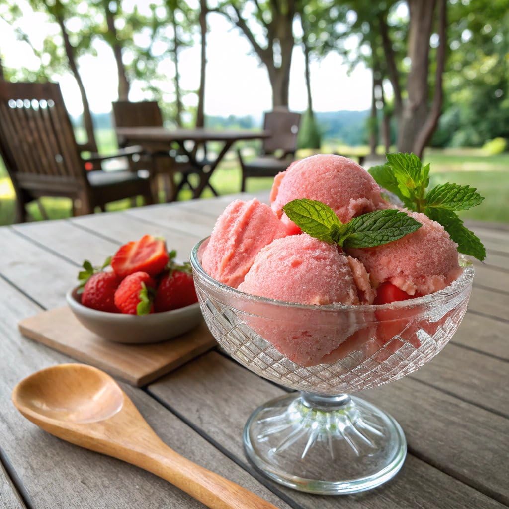 Talenti Dairy-Free Sorbetto for Your Next Indulgence, Summer Strawberry with Real Strawberries in Each Jar, 1 pint