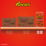 REESE'S Milk Chocolate Snack Size Peanut Butter Cups, Candy Bag, 33 oz (60 Pieces)