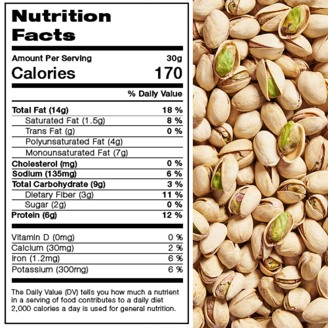Presto Sales Pistachios In Shell California, 16 oz. | Premium Roasted Salted | Healthy, Natural, Vegan, Non-GMO | Resealable 1 lb. Bag by Presto Sales
