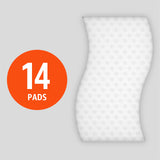 Amazon Basics Extra Durable Cleaning Erasers, Removes Scuff Marks and Dirt from Walls, Floors and Doors, 2 Packs of 7