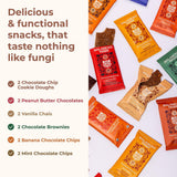 Balanced Tiger Vegan Protein Bars | Plant Based Protein Bars w/Functional Mushrooms - Lions Mane, Shitake, Reishi & Maitake | 12 Bars Variety Box