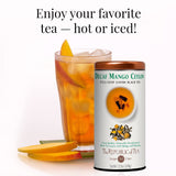 The Republic of Tea Decaf Mango Ceylon Black Full-Leaf Loose Tea 1 lb Bulk Bag | Steeps 200 Cups