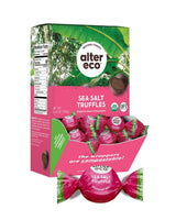 Alter Eco | Deep Dark Sea Salt Truffles | 58% Pure Dark Cocoa, Fair Trade, Organic, Non-GMO, Gluten Free Dark Chocolate Truffles | 60 Truffles