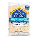 A Taste of Thai Spaghetti Rice Noodles (Thin & Straight Cut)| Restaurant-Quality Thai Flavor in Minutes | Vegan, Gluten-Free, Wheat Free, Non-GMO|
