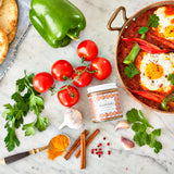 Villa Jerada, Shakshuka Spice Seasoning Mix Blend, Use on Eggs, Shakshuka, 1.76 oz (SHAKSHUKA - 1 JAR)